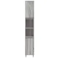 Armoire de bain sonoma gris 30x30x190 cm bois d'ingénierie