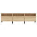 Meuble TV chêne sonoma 150x30x44,5 cm bois d'ingénierie