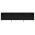 Meuble TV noir 150x30x44,5 cm bois d'ingénierie