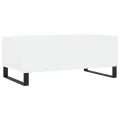 Table basse Blanc 90x50x36,5 cm Bois d'ingénierie
