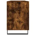 Bureau chêne fumé 140x50x75 cm bois d'ingénierie