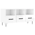 Meuble TV Blanc brillant 102x36x50 cm Bois d'ingénierie