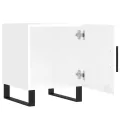 Tables de chevet 2 pcs blanc brillant 40x40x50 cm
