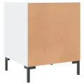 Table de chevet blanc 40x40x50 cm bois d’ingénierie