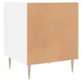 Table de chevet blanc 40x40x50 cm bois d’ingénierie