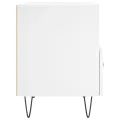 Tables de chevet 2 pcs blanc 40x35x47,5 cm bois d’ingénierie