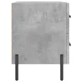 Tables de chevet 2pcs gris béton 40x35x47,5cm bois d’ingénierie