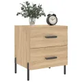 Tables de chevet 2 pcs chêne sonoma 40x35x47,5 cm