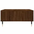 Table basse chêne marron 60x60x30 cm bois d'ingénierie