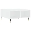Table basse blanc 60x60x30 cm bois d'ingénierie