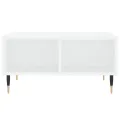 Table basse blanc 60x60x30 cm bois d'ingénierie