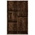 Bibliothèque/Buffet chêne fumé 50x25x80 cm bois d'ingénierie