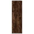 Bibliothèque/Buffet chêne fumé 50x25x80 cm bois d'ingénierie