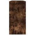 Bibliothèque/Buffet chêne fumé 50x25x80 cm bois d'ingénierie
