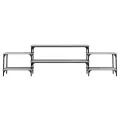 Meuble TV sonoma gris 197x35x52 cm Bois d'ingénierie