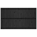 Tête de lit murale Noir 185x3x110 cm Bois massif de pin