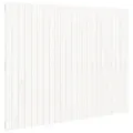 Tête de lit murale Blanc 146,5x3x110 cm Bois massif de pin