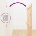 Tête de lit murale 95,5x3x110 cm Bois massif de pin