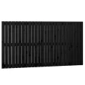 Tête de lit murale Noir 166x3x90 cm Bois massif de pin