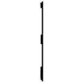Tête de lit murale Noir 166x3x90 cm Bois massif de pin