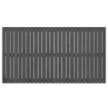 Tête de lit murale Gris 166x3x90 cm Bois massif de pin