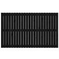 Tête de lit murale Noir 147x3x90 cm Bois massif de pin