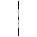 Tête de lit murale Noir 147x3x90 cm Bois massif de pin