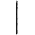 Tête de lit murale Noir 166x3x60 cm Bois massif de pin