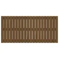 Tête de lit murale Marron miel 127,5x3x60 cm Bois massif de pin