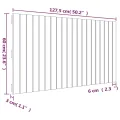 Tête de lit murale Marron miel 127,5x3x60 cm Bois massif de pin
