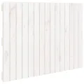 Tête de lit murale Blanc 95,5x3x60 cm Bois massif de pin