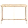 Table de jardin 159,5x82,5x110 cm bois massif de pin
