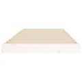 Cadre de lit blanc 75x190 cm petit simple bois massif de pin