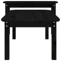 Ensemble de tables basses 2 pcs Noir Bois massif de pin