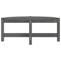 Table basse Gris 87x48x35 cm Bois massif de pin