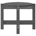 Table basse Gris 87x48x35 cm Bois massif de pin
