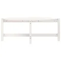 Table basse Blanc 118x63x45 cm Bois massif de pin