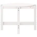 Table basse Blanc 118x63x45 cm Bois massif de pin