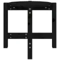 Table basse Noir Ø 52,5x45 cm Bois massif de pin