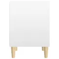 Tables de chevet 2 pcs Blanc brillant 40x35x50 cm