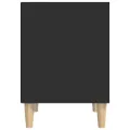 Tables de chevet 2 pcs Noir 40x35x50 cm