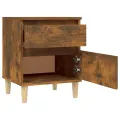 Tables de chevet 2 pcs Chêne fumé 40x35x50 cm