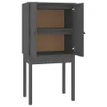 Buffet haut Gris 60x40x120 cm Bois massif de pin