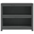 Bibliothèque Gris 80x35x68 cm Bois de pin massif
