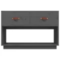 Meuble TV Gris 90x40x60 cm Bois de pin massif