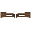 Table basse Chêne marron 100x50x45 cm Bois d'ingénierie