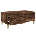 Table basse Chêne fumé 90x50x36,5 cm Bois d'ingénierie