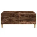 Table basse Chêne fumé 90x50x36,5 cm Bois d'ingénierie