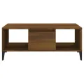 Table basse Chêne marron 90x50x36,5 cm Bois d'ingénierie