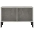 Table basse Gris béton 60x50x36,5 cm Bois d'ingénierie